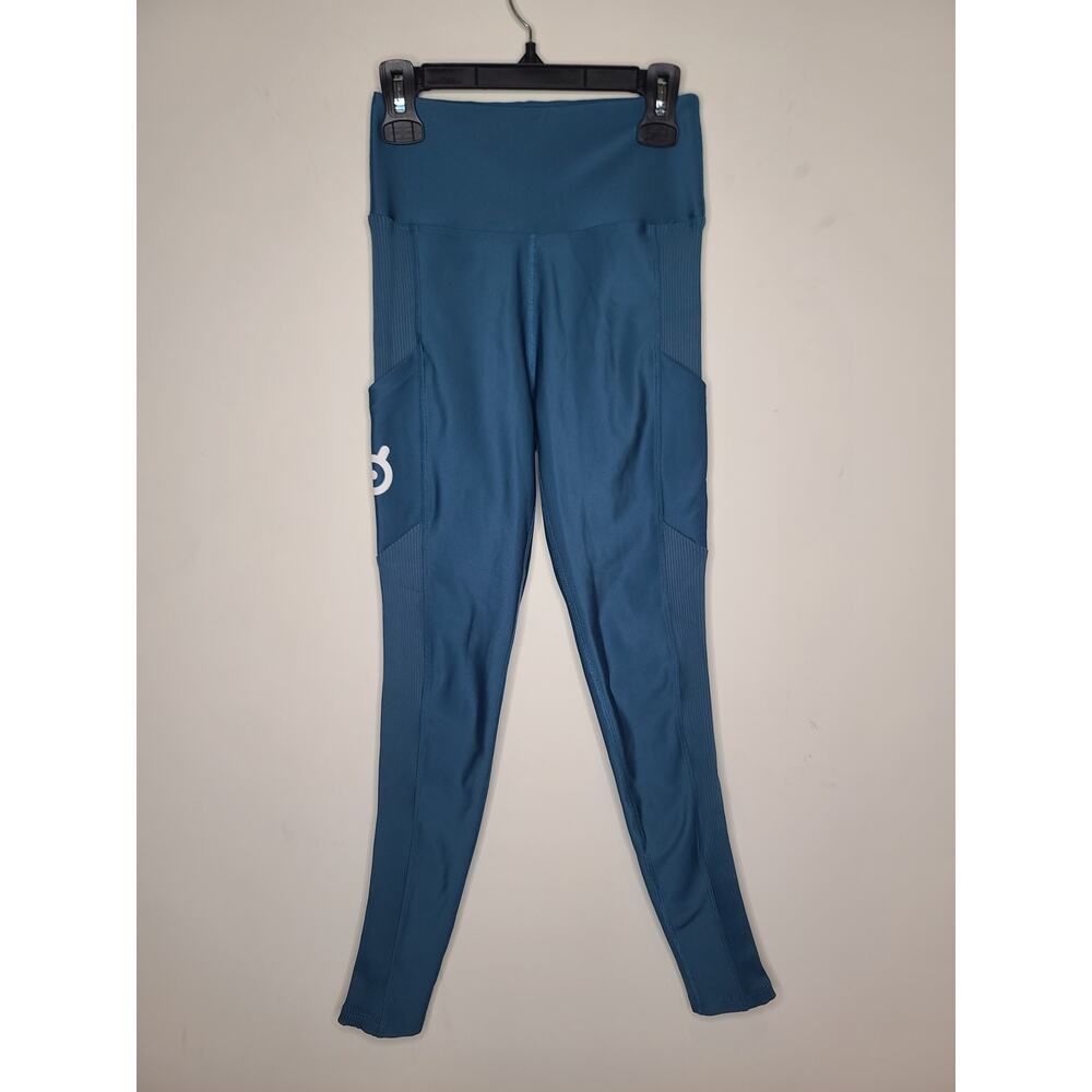 Peloton teal blue athletic leggings with pockets - small
